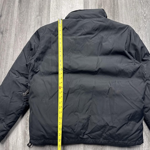 Polo Ralph Lauren Black Goose Down Insulated Snow Ski Hooded Jacket Men's Large - Picture 6 of 8